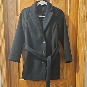 Maurices Elegant Black Kids Pea Coat